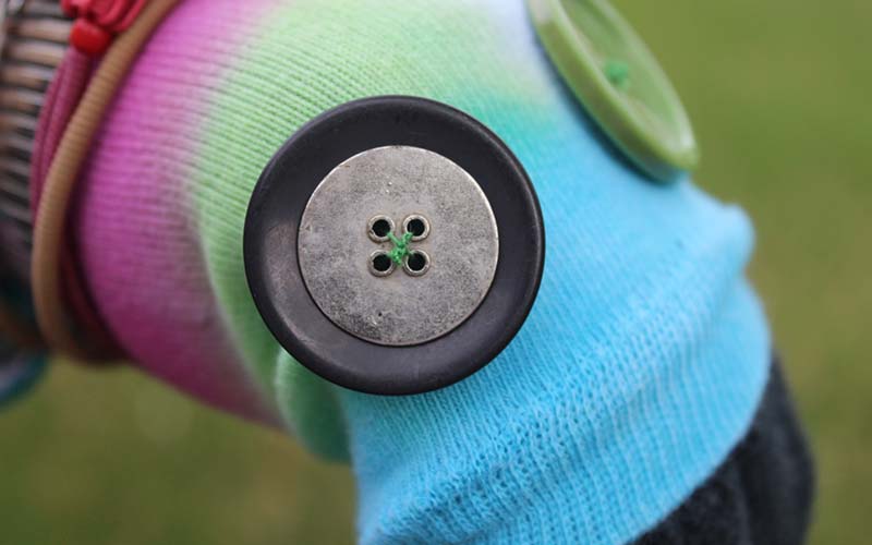 Tanisa with sock puppet